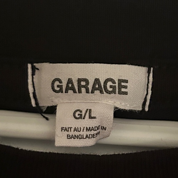 Garage Black Crop Top with Eagle Graphic - Picture 3 of 4